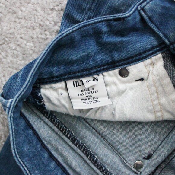 Hudson Collin Low Rise Skinny Leg Crop Ankle Denim Jeans w/ Flap Pockets, Sz 24 - Picture 9 of 12